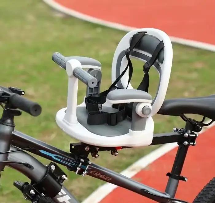 Siège de vélo pour enfant rotatif et pliable à fixation avant, selle de vélo anti-chute pour VTT