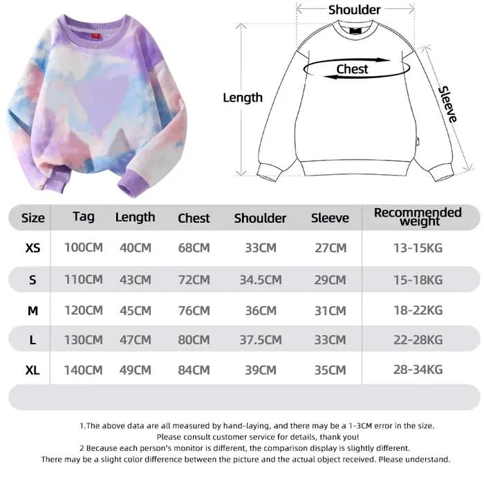 K-Pop Hunters Zoey Mira Rumi Sweat-shirt tie-dye pour fille, pull à col rond, vêtements de sport pou