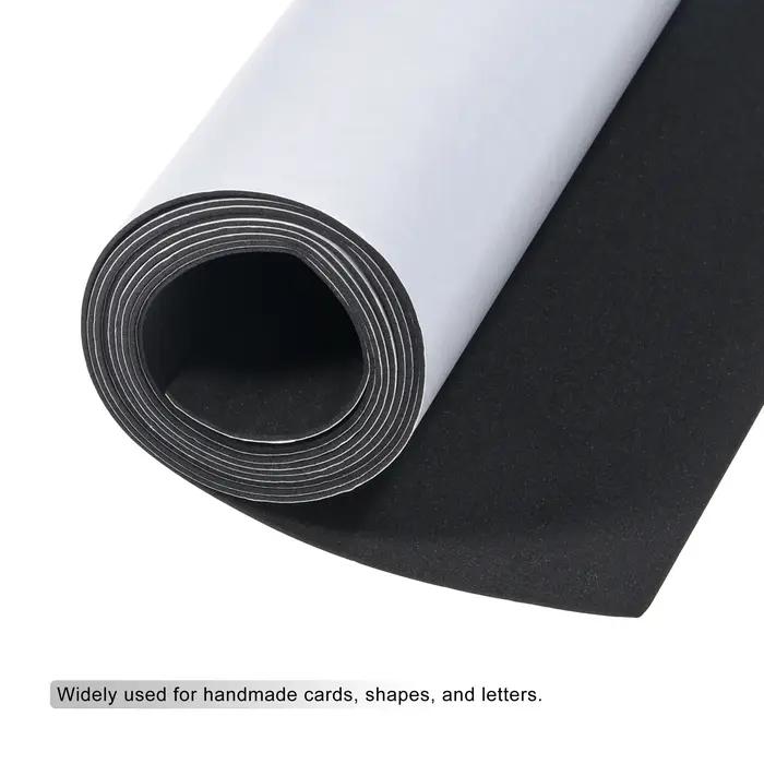 Uxcell 1pc feuilles de mousse EVA artisanat 1mm d'épaisseur auto-adhésif dos insonorisant feuilles d