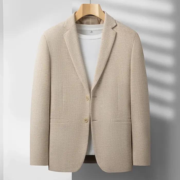 2025 hommes haut de gamme Boutique laine costume décontracté affaires couche de finition mode Gentle