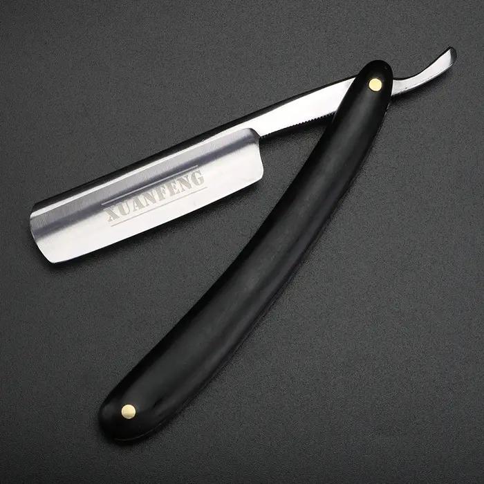 XUAN FENG rasoir pliant traditionnel acier trempé haute dureté rasoir droit pointu rasoir pour homme