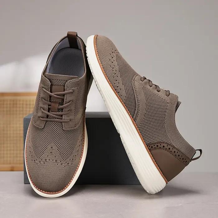 Baskets habillées à la mode pour hommes, chaussures de marche décontractées, Oxfords d'affaires, con