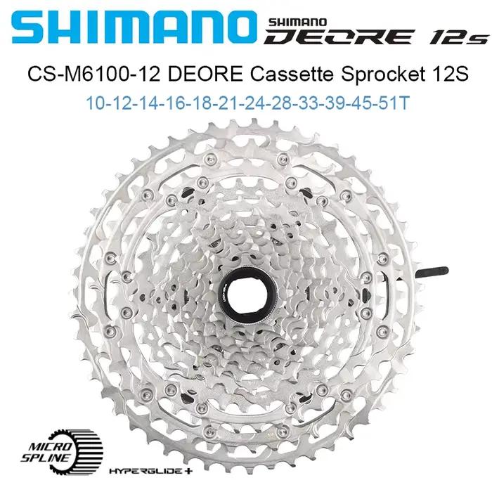 SHIMANO Deore M6100 Cassette 12 vitesses VTT volant 12V Variable 12 vitesses volant 12S 10-51T M6100