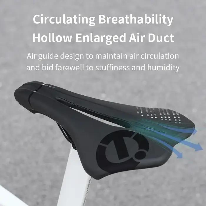 Selle de vélo PU confortable pour route et montagne antidérapante absorbant les chocs coussin pièces de vélo occasionnels et cadeaux pour cyclistes