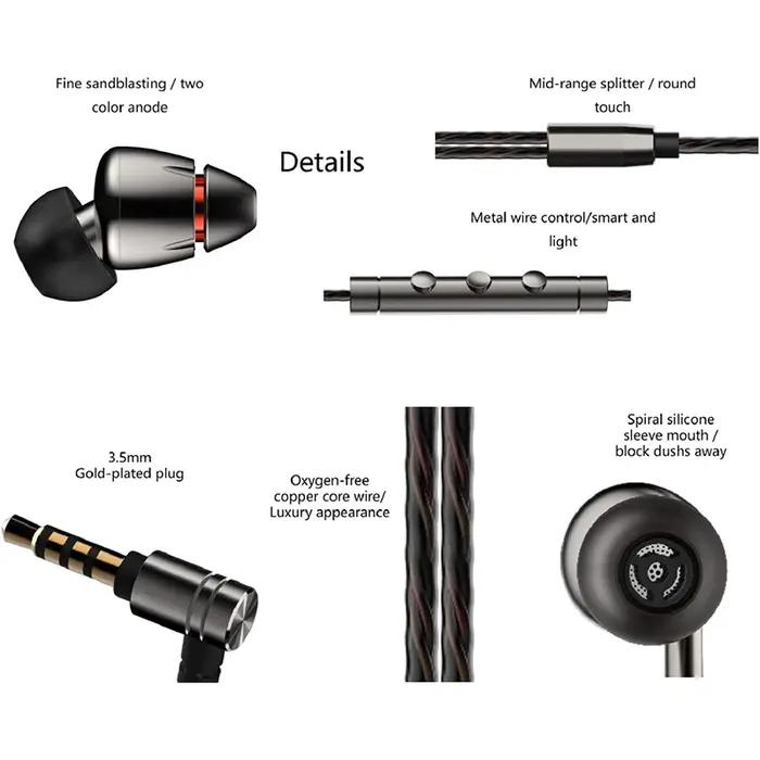 1MORE Quad Driver intra-auriculaires E1010 casque filaire hifi vente en gros écouteurs filaire aide