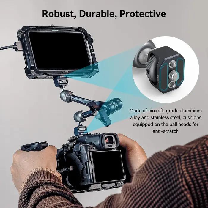 SmallRig Bras à rosace de 11 pouces 360 ° Bras magique réglable pour moniteur DSLR, accessoires de