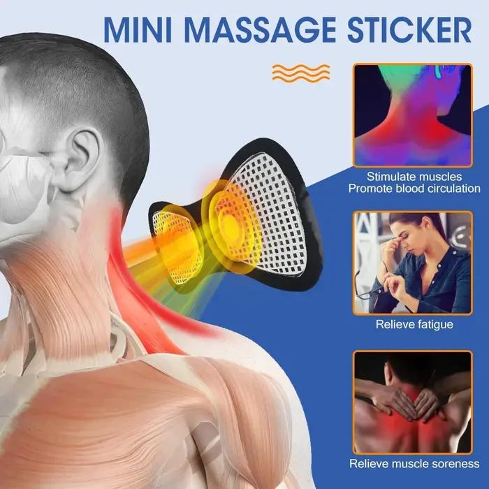 Masseur électrique de cou EMS, stimulateur de Massage musculaire, Instrument basse fréquence, patchs
