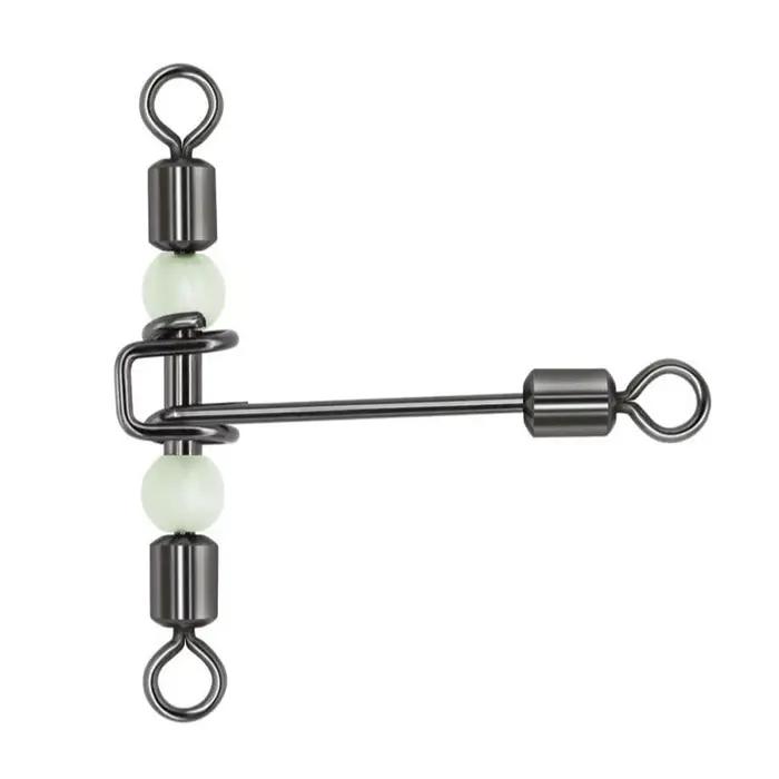 DNDYUJU 10 pièces 3 voies lumineux en forme de T transversale pivotant avec perles perles émerillons