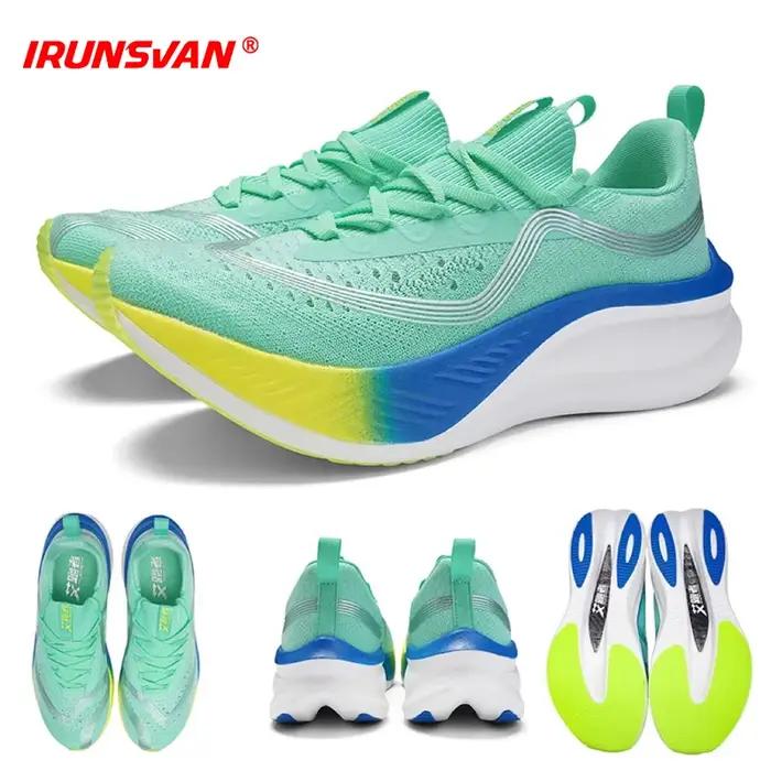 2025 IRUNSVAN Marathon chaussures carbone haute qualité respirant rebond-back amorti chaussures d'en