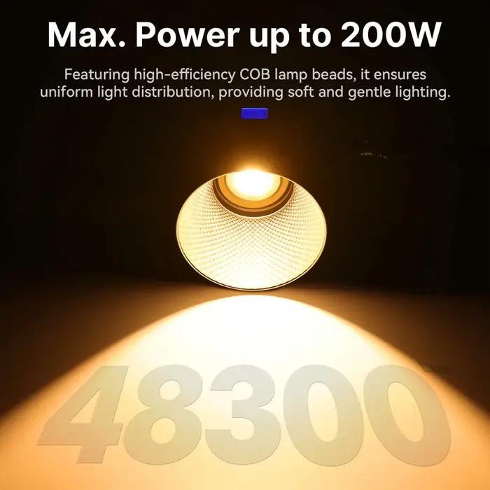 Ulanzi VL-200Bi 200W V-Mount COB Light sans fil Andrea Control 2700K-6500K Video Light for Skit Vide