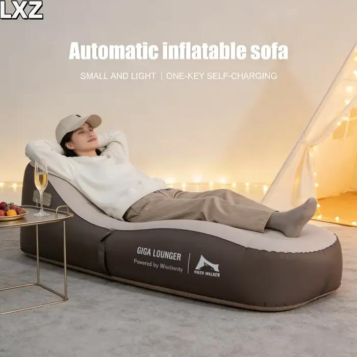 Fauteuil gonflable automatique à un clic, canapé gonflable léger pour les voyages - rechargeable par