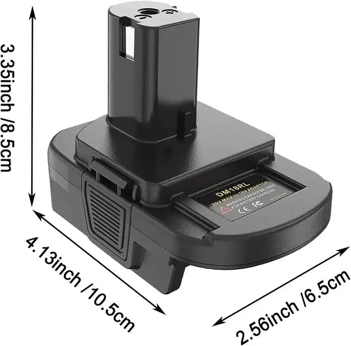 Adaptateur de batterie avec port USB pour Dewalt vers pour outils Ryobi pour batterie Milwaukee, con