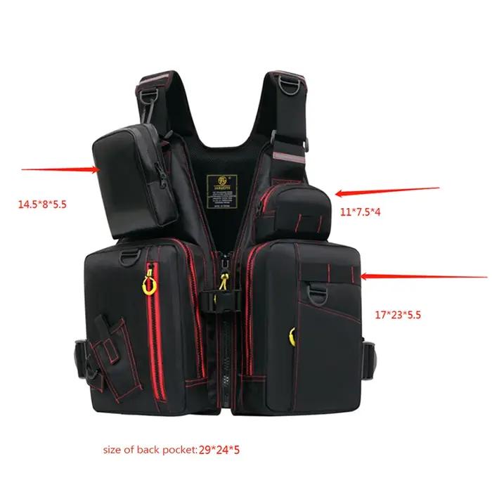 gilet de sauvetage multifonctionnel pour la pêche en plein air, un incontournable pour la sécurité.