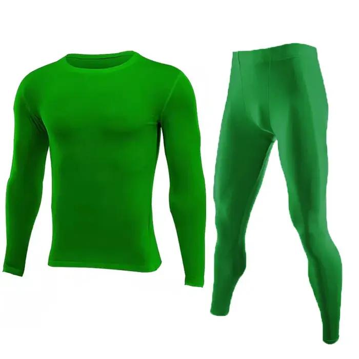 Ensemble fitness Dean M pour homme long tee leggings collants sport activités outdoor jogging entraînement en salle