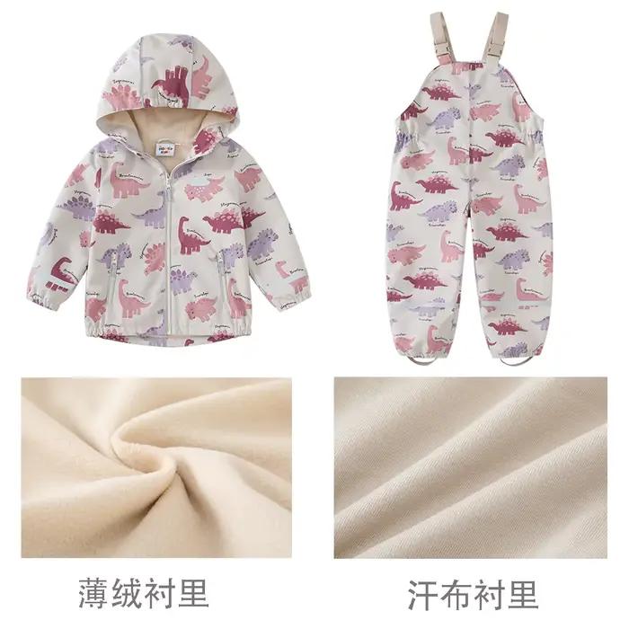 HONEYKING ensembles de vêtements pour enfants imperméable costume bébé salopette imperméable pantalo