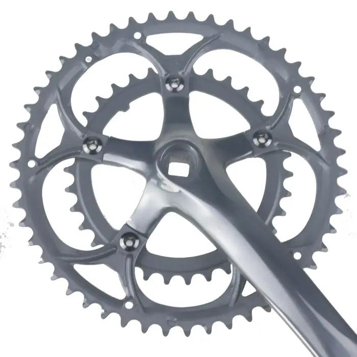 Pédalier de vélo de route en alliage d'aluminium 50-34T 8/9S, pignon à trou carré de 170mm, accessoi