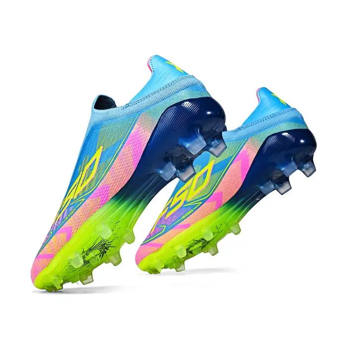 Chaussures de football pour adultes, bottes antidérapantes, crampons AG/FG, chaussures de football r