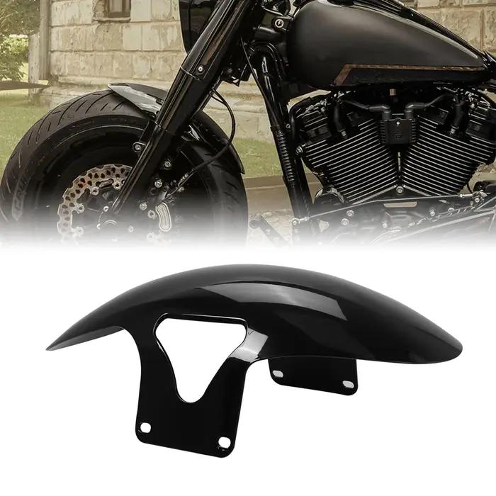 Garde-boue avant noir brillant pour moto, couverture pour Harley Softail M8 Fatboy FLFBS FLFB 2018 –