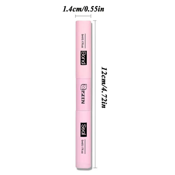 Colle pour extensions de cils en grappe 2-en-1, adhésif et fixateur, 10 ml, longue tenue, outil de m