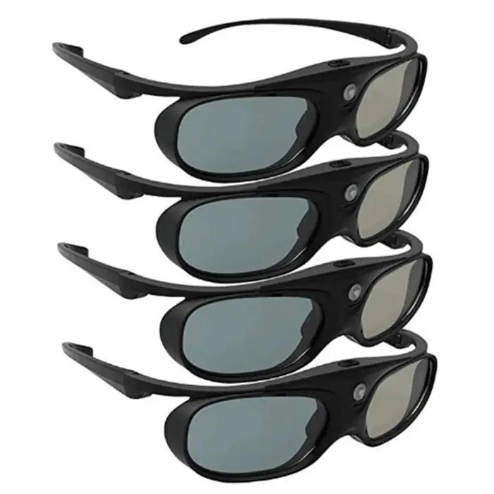 RISE-Lunettes 3D à obturateur actif pour budgétaire DLP Link, compatible 96-144HZ avec Optama, Acer,