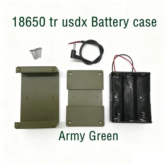 tr uSDX Émetteur-récepteur 18650 Kits de boîtier de batterie par DL2MAN