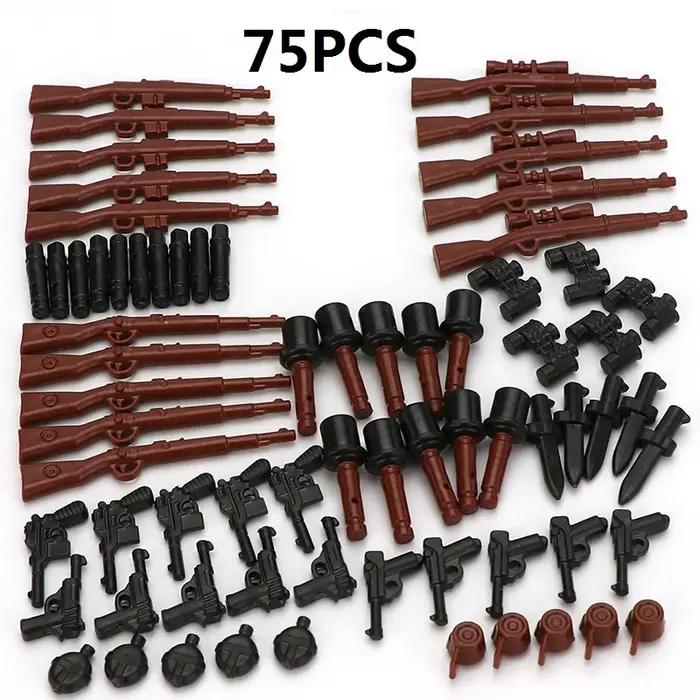 Armes militaires de la seconde guerre mondiale, soldat MOC SWAT City Playmobil, Mini figurines d'act