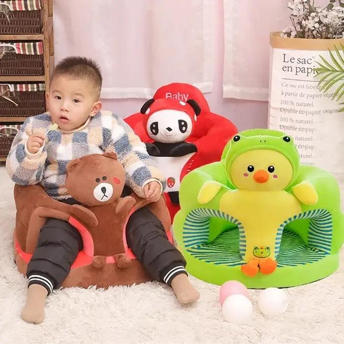 Housse de siège de Support de canapé pour bébé, mignonne, en peluche, pour apprendre à s'asseoir, ch