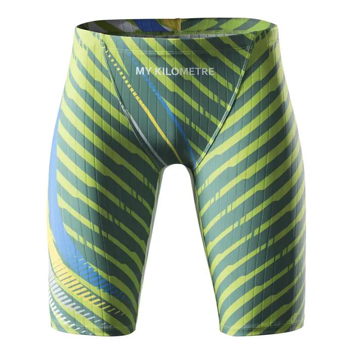 MY KILOMETRE Jammer de maillot de bain pour homme Maillot de bain d'entraînement athlétique Enduranc
