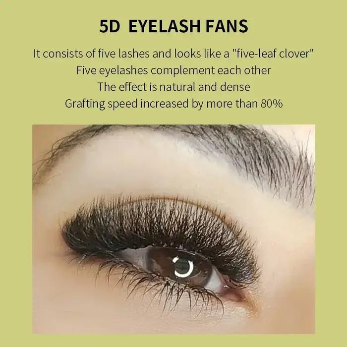 GLAMLASH marron 3D 4D 5D cils C/D/L/LU/M ventilateur de Volume préfabriqué W Style Extension de cils