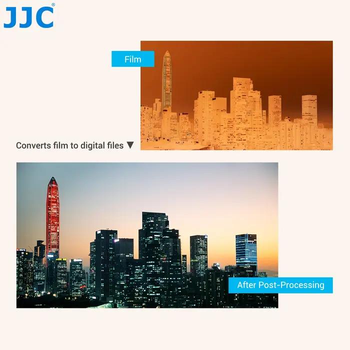 Adaptateur de numérisation de films JJC et kit d'éclairage LED pour scanner les négatifs de films 35