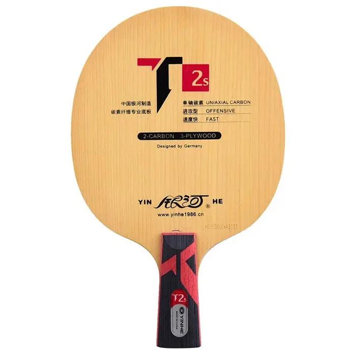 Original YINHE T2 S Hinoki carbone lame de Tennis de Table raquette boucle offensive T2S T-2S vitess
