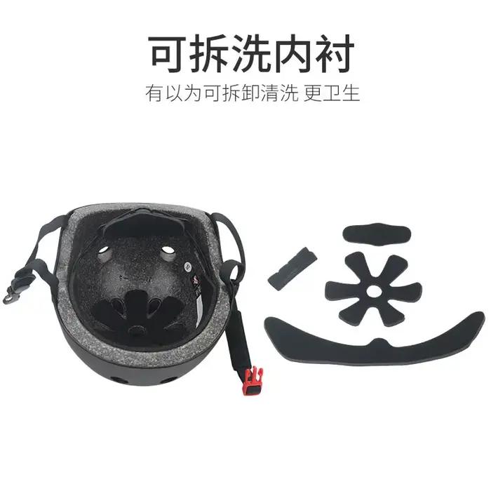 Casque de vélo rond pour enfants sécurité sportive multi-saisons vélo ski roller scooter électrique