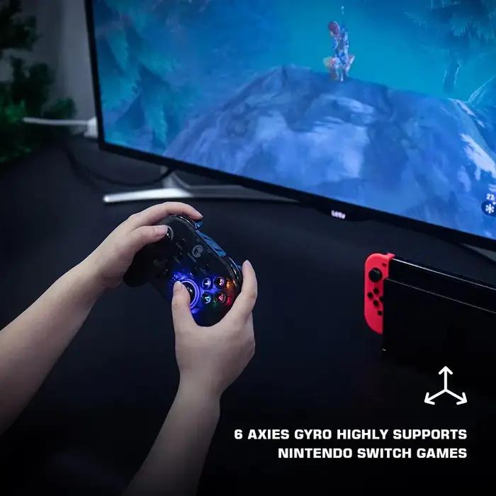 Manette de jeu Bluetooth sans fil pour Nintendo Switch, contrôleur de jeu, Apple Arcade, jeux MFi, t