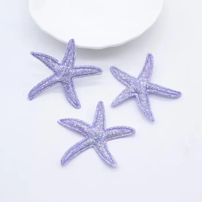 30 pièces Kawaii paillettes étoile de mer Applique pour bricolage vêtements chapeau chaussures décor