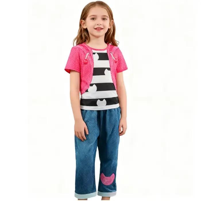 Costume enfant Gabby dessin animé imprimé T-Shirt + pantalon 2 pièces ensembles pour enfants carnava
