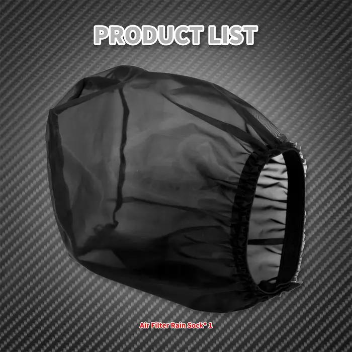 Filtre de filtre à Air pour moto, chaussette de pluie, couverture noire étanche pour Harley Touring