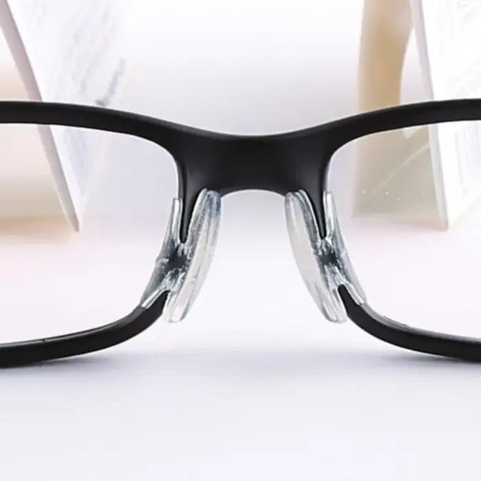 Lunettes transparentes, plaquette nasale, Support de nez antidérapant, lunettes longue durée, Suppor
