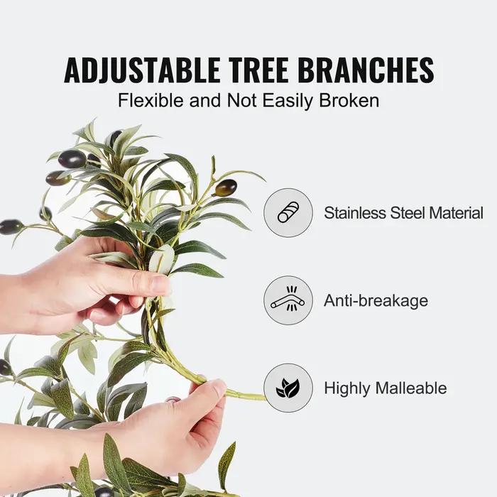 SucceBuy – olive artificielle de 4/5/6 pieds de haut, fausse plante, matériau PE sécurisé, Protectio