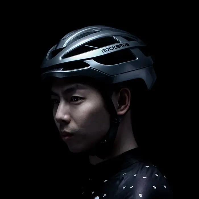 ROCKBROS – casque de vélo unisexe, respirant, ultraléger, moulé intégralement, antichoc, réglable, é
