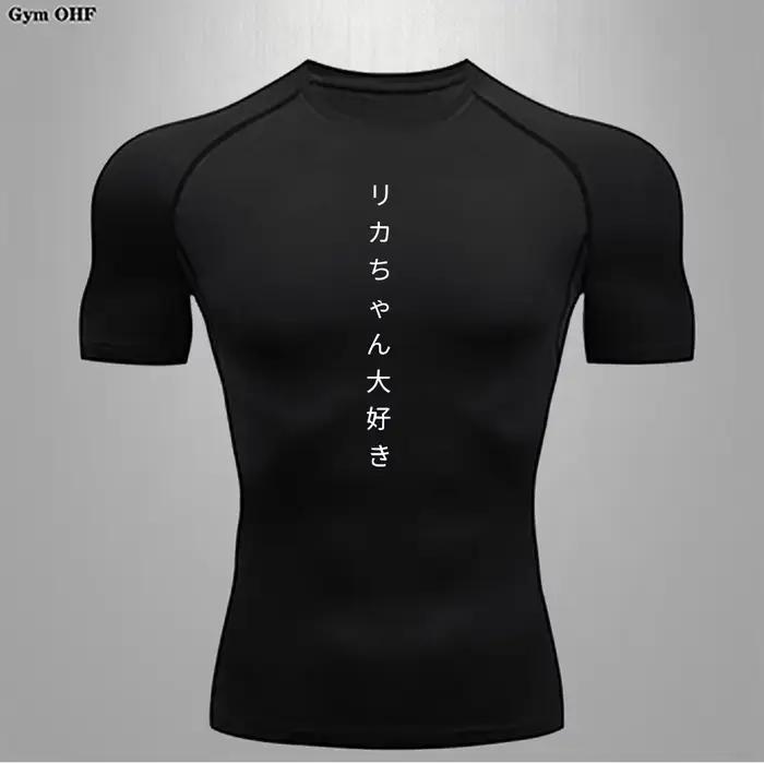 T-shirt sport homme respirant séchage rapide compression Slim Fit pour fitness et entraînement