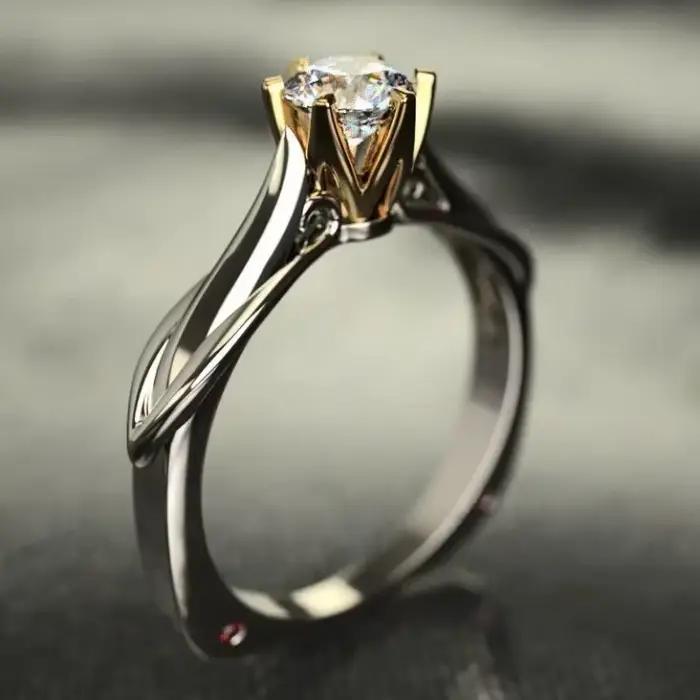 Bague en or pur 18 carats pour femmes, bagues Moissanite avec pierres précieuses naturelles, bijoux