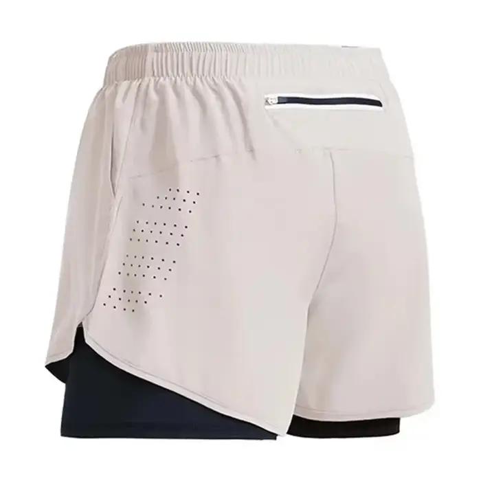 Shorts d'entraînement 2-en-1 homme 2026 - Séchage rapide pour gym, plage et course à pied