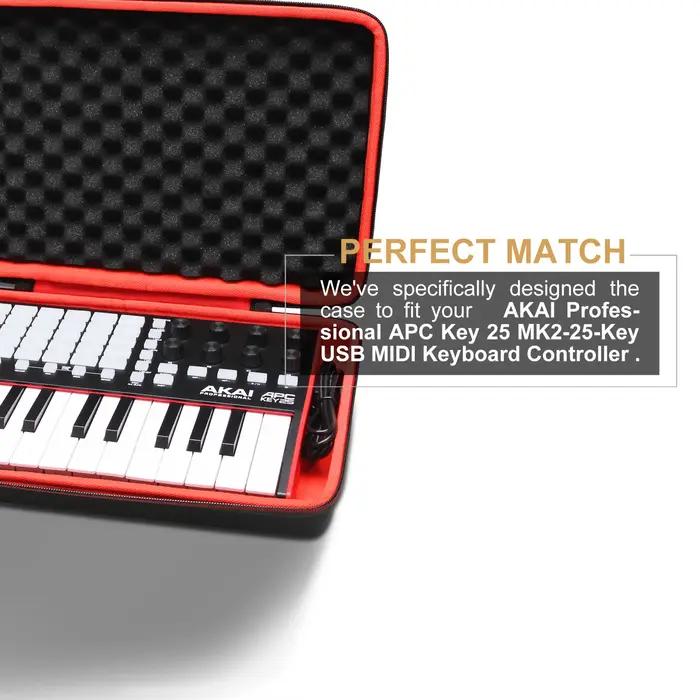 LTGEM-OligHard Case for AKAI Professional APC Key 25, MK2, USB acity I Keyboard Contrmatérielle, Tra