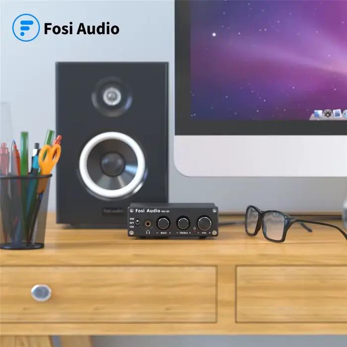 Fosi Audio Q4 Mini stéréo USB Gaming DAC et amplificateur de casque adaptateur de convertisseur Audi