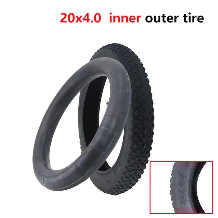 Pneu tout-terrain 20 pouces 20x4.0 pneu de vélo de plage VTT roue avant arrière antidérapante polyvalent robuste pour terrain varié