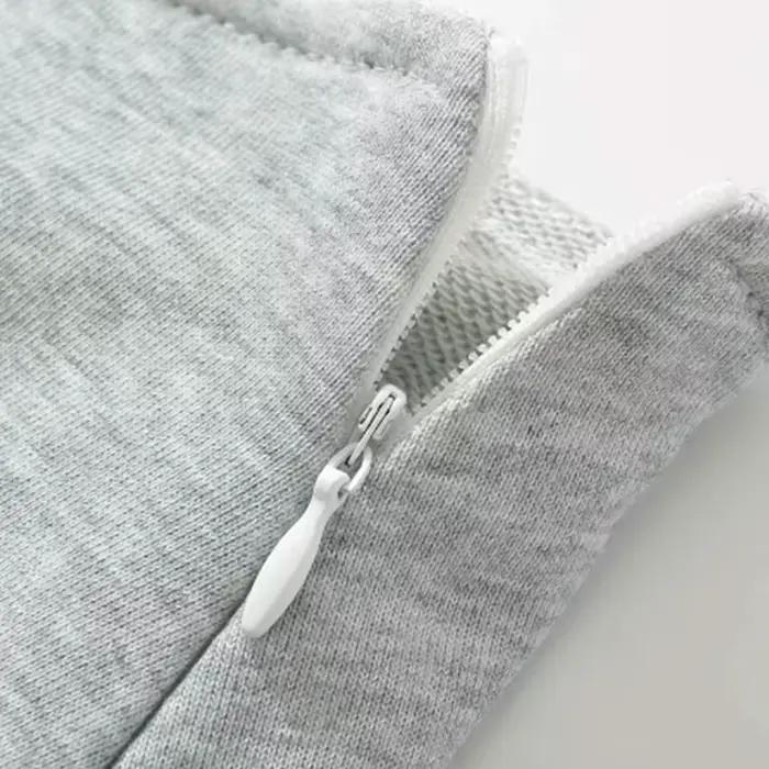 Mooyufon tissu Y2K Mini jupe femmes taille basse large plissé gris clair Sexy Vintage a-ligne jupe p