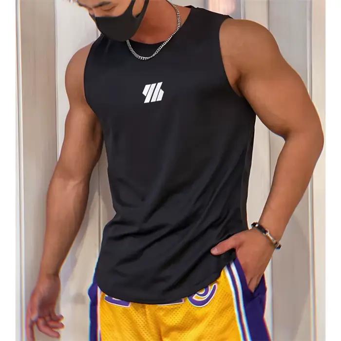 Gilet sport maille sans manches hommes 2025 - Fitness course été débardeurs vêtements techniques