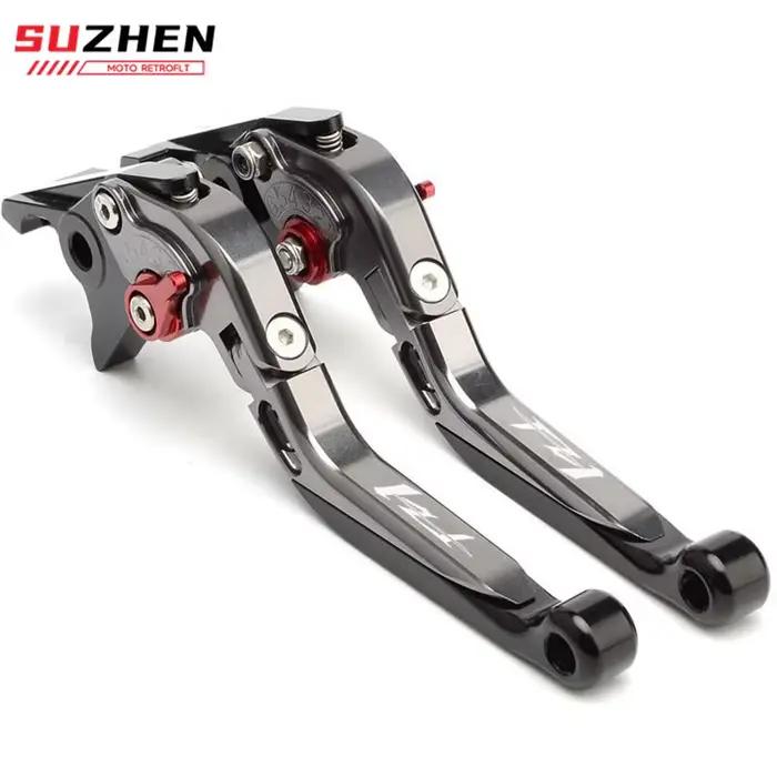 Leviers d'embrayage de frein de moto or et titane, logo FZ1, FAZER 2006, 2007, 2008, 2009, 2010, 201