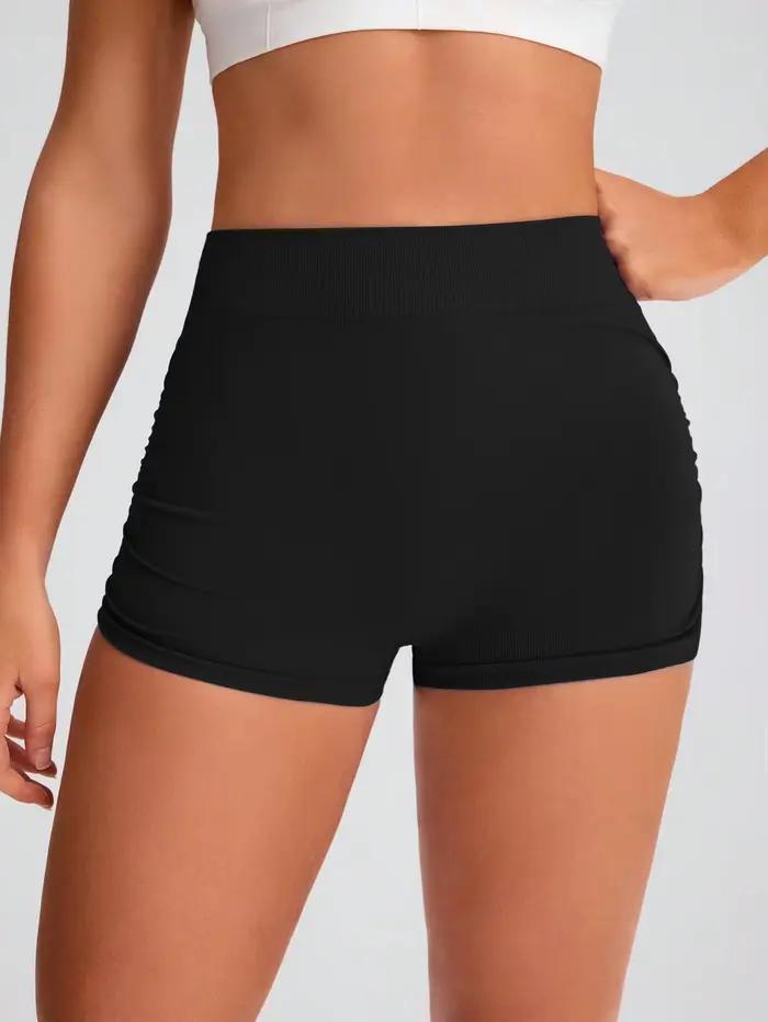 Shorts de yoga respirants pour femmes, shorts de fitness, leggings de sport, taille haute, entraînem