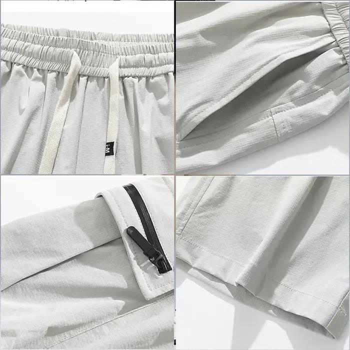 Été mince Style lâche sport décontracté pantacourt été homme Shorts Cargo court-fitting hommes Short
